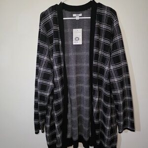 Croft & Barrow Monochrome Knit Cardigan